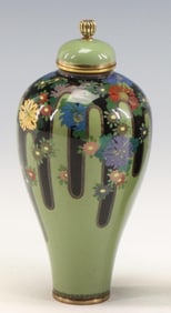 Namikawa Yasuyuki Japanese Cloisonne Urn