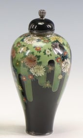 Namikawa Yasuyuki Japanese Cloisonne Urn