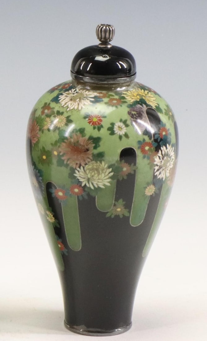 Namikawa Yasuyuki Japanese Cloisonne Urn (1 of 10)
