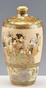 Nikkozan Japanese Satsuma Pottery Vase