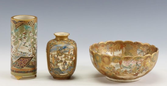 Japanese Satsuma Pottery Wares