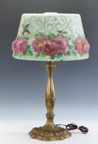 Pairpoint Puffy Lamp Shade with Complementing Base