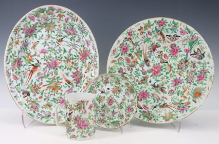 Chinese Rose Canton Porcelain Wares