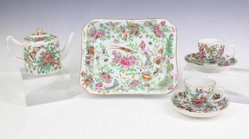 Chinese Rose Canton Porcelain Wares