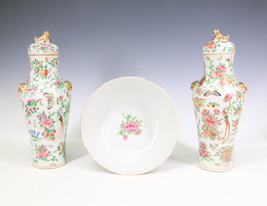 Chinese Rose Canton Porcelain Wares (1 of 17)