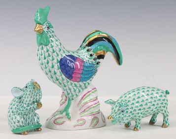 Herend Porcelain Animal Figurines