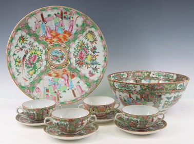 Chinese Famille Rose Porcelain Dishes