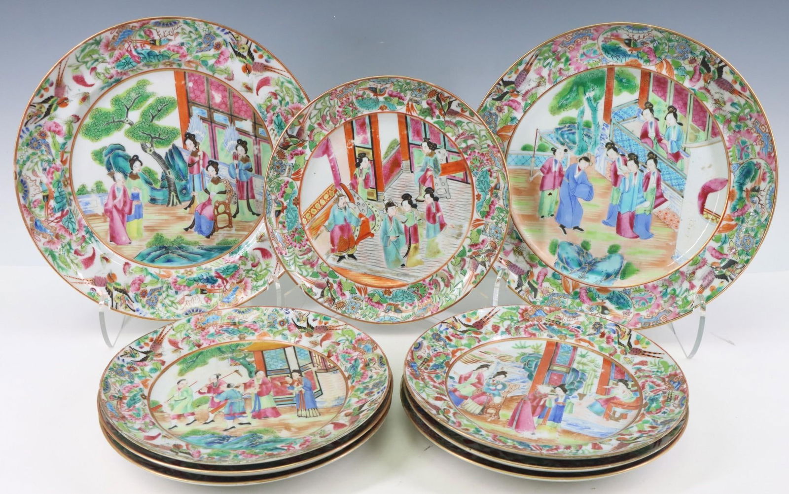 Chinese Rose Mandarin Porcelain Plates (1 of 11)