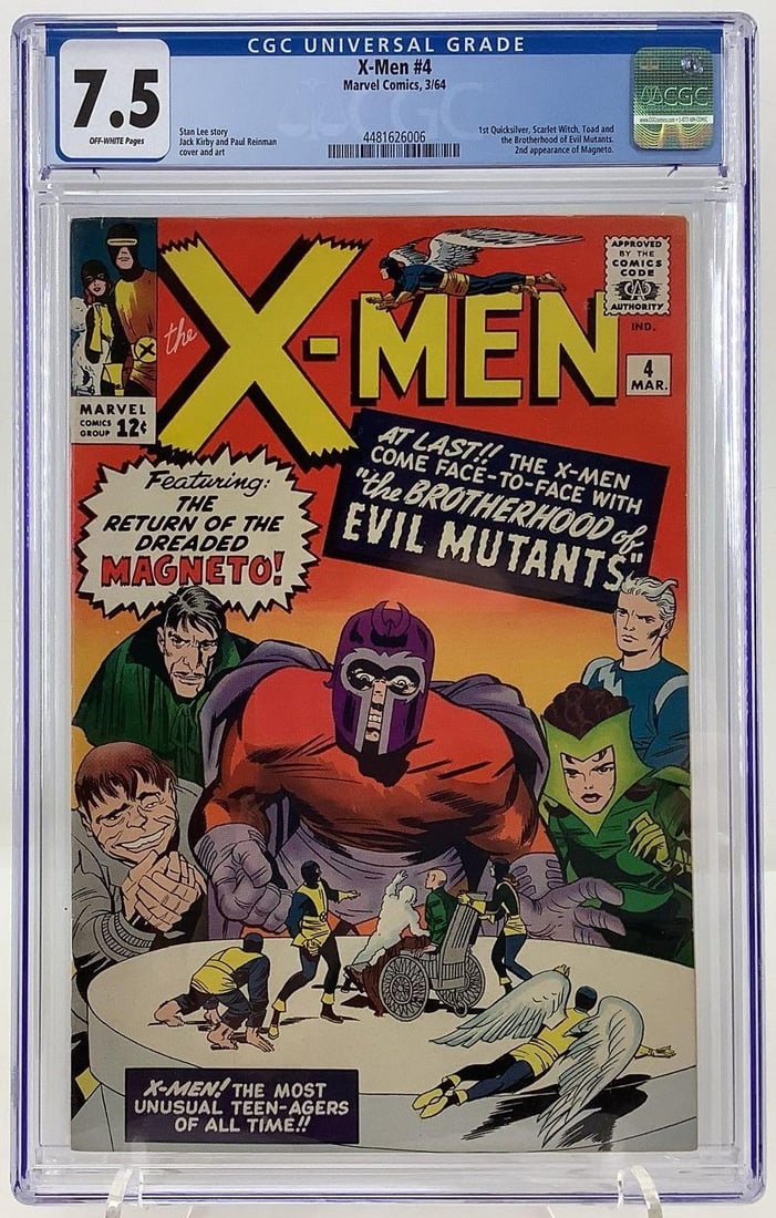 X-Men #4 CGC 7.5, 2nd App. Magneto (1 of 5)