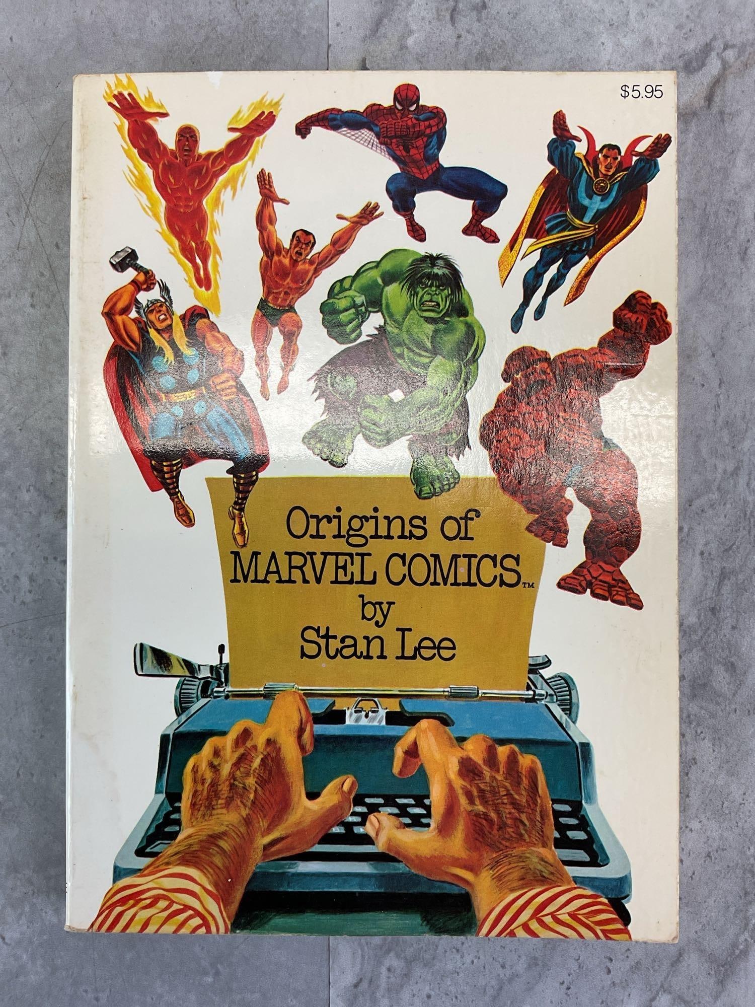 Stan Lee Signed Book - Origins of Marvel Comics (1 of 5)
