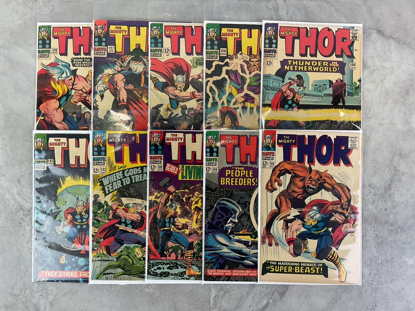 Thor Comics #126-135 (1 of 4)