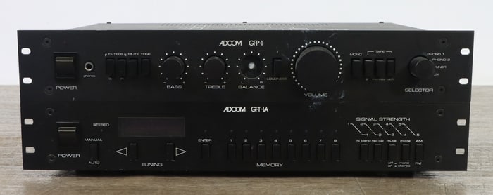 Adcom GFT-1A Stereo Tuner and Adcom GFP-1 Preamp
