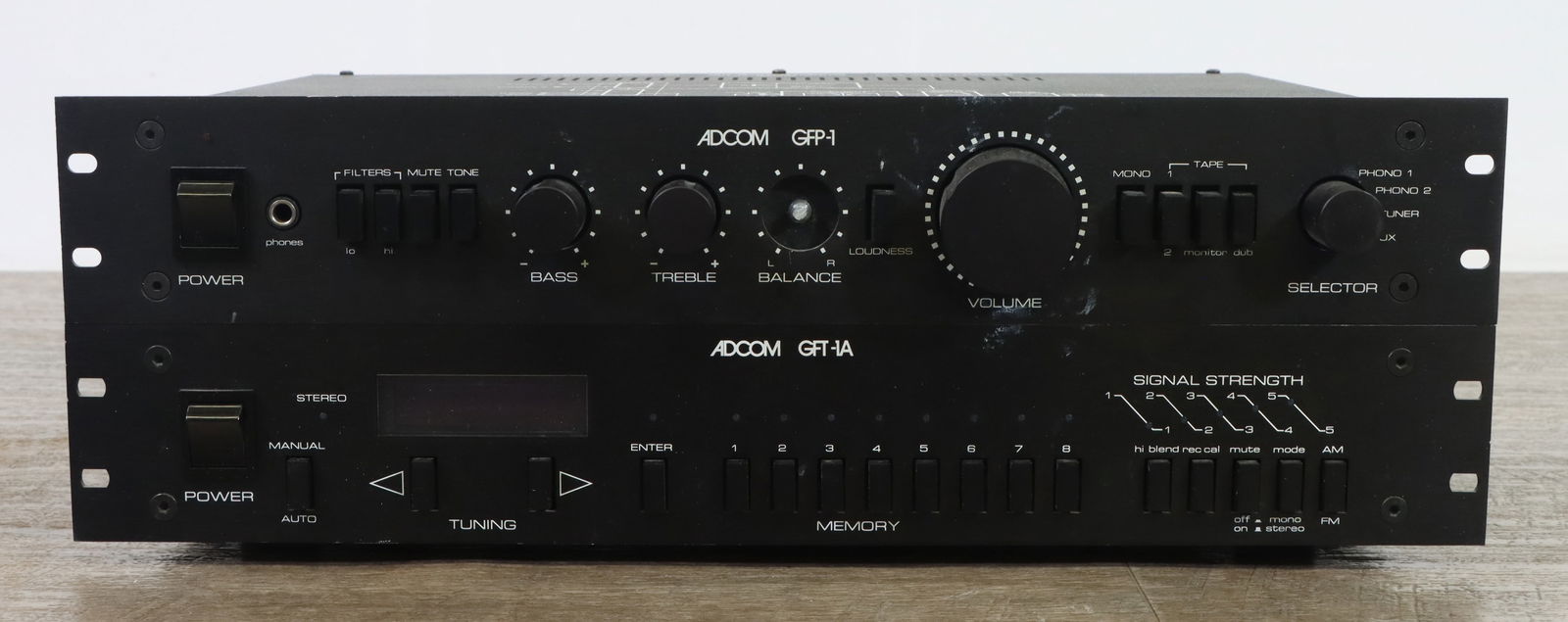 Adcom GFT-1A Stereo Tuner and Adcom GFP-1 Preamp (1 of 7)