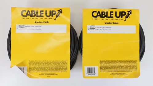 2 Pieces Cable-Up Speaker Cables