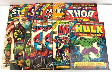 (12) Marvel & DC Treasury Editions
