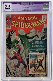 Amazing Spider-Man #2 CGC 2.5 (Restored), 3rd App. Spider-Man