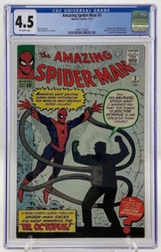 Amazing Spider-Man #3 CGC 4.5, 1st App. Doctor Octopus