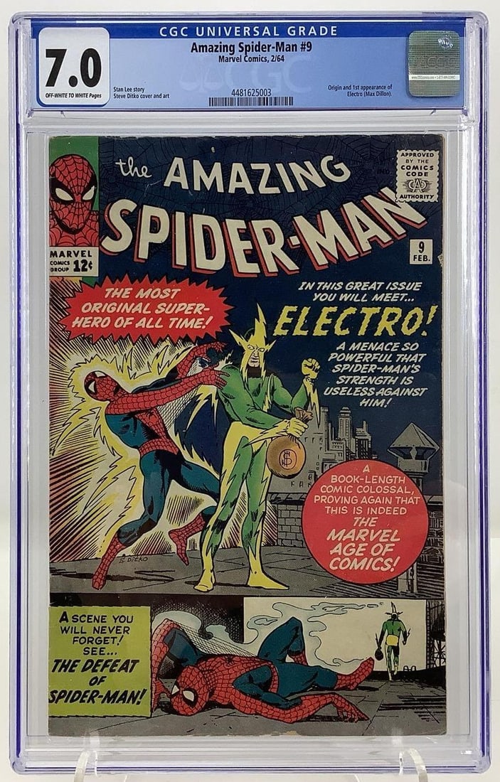 Amazing Spider-Man #9 CGC 7.0, 1st App. Electro (1 of 5)