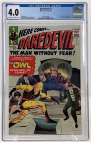 Daredevil #3 CGC 4.0, 1st App. The Owl