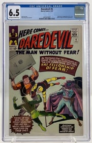 Daredevil #6 CGC 6.5, 1st App. Mr. Fear