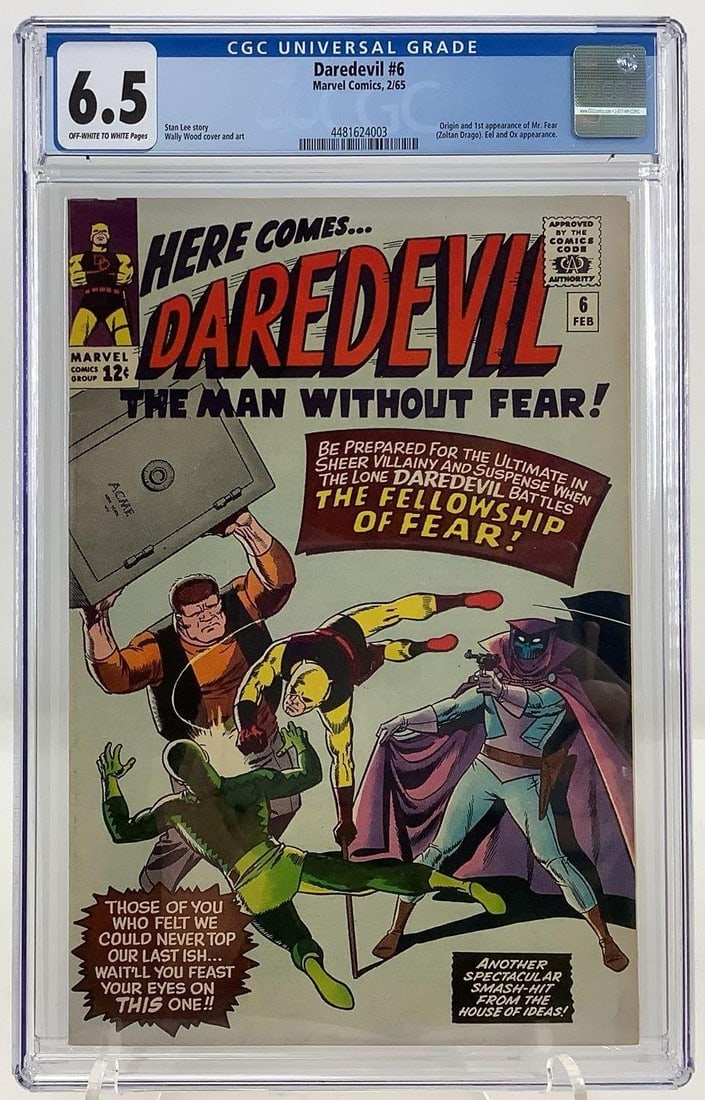 Daredevil #6 CGC 6.5, 1st App. Mr. Fear (1 of 5)