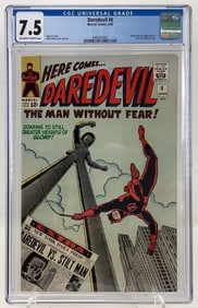 Daredevil #8 CGC 7.5, 1st App. Stilt-Man