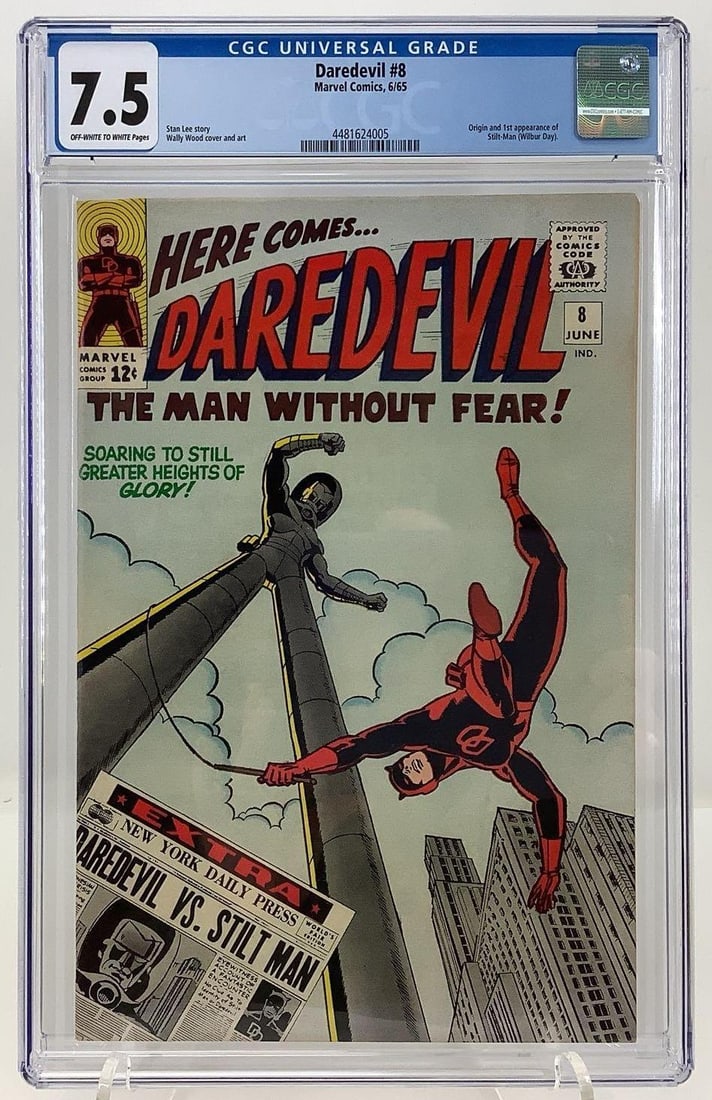 Daredevil #8 CGC 7.5, 1st App. Stilt-Man (1 of 5)