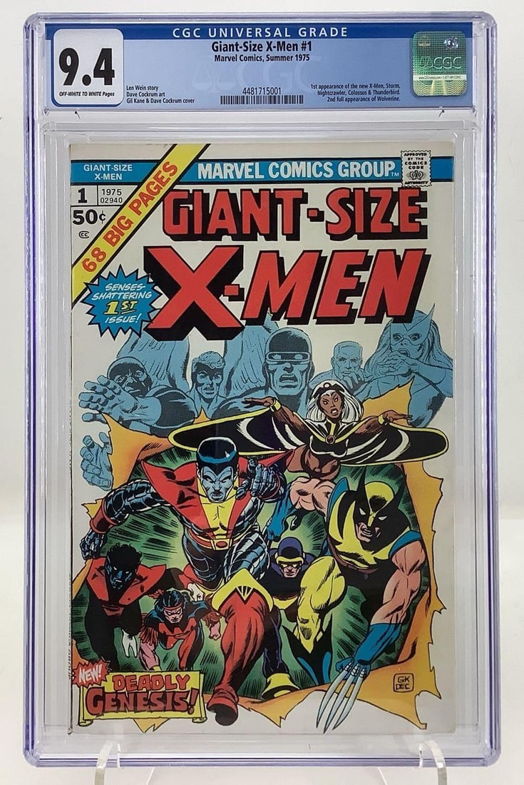 Giant-Size X-Men #1 CGC 9.4, 1st App. New X-Men (1 of 5)