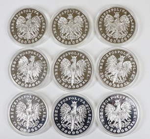 Poland Fine Silver Zlotych Proof Coins (16)