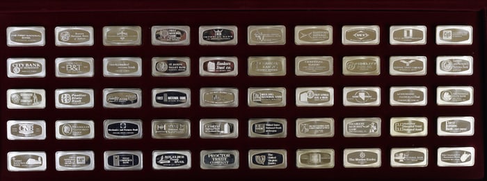 Franklin Mint Sterling Silver Bank Ingots
