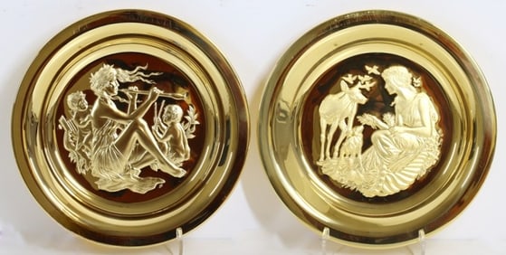 Franklin Mint Sterling Silver Annual Collector Plates