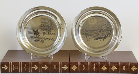 Franklin Mint Sterling Silver James Wyeth Plates