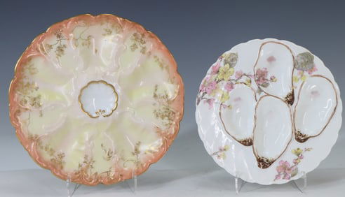 Limoges Porcelain Oyster Plates