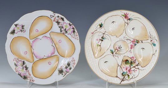 German & Japanese Porcelain Oyster Plates