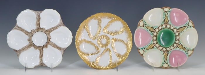 Porcelain Oyster Plates