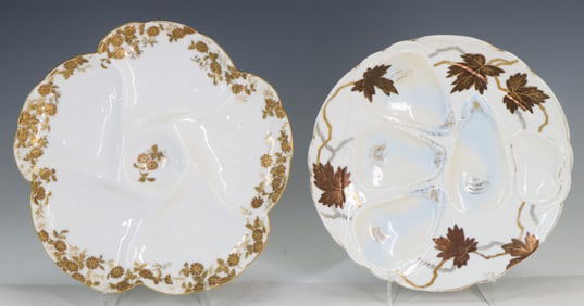 Porcelain Oyster Plates