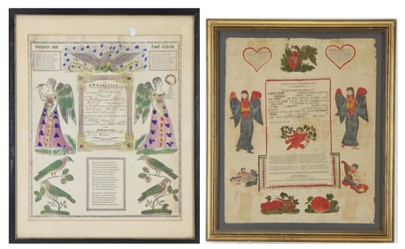 Fraktur Birth & Baptismal Certificates
