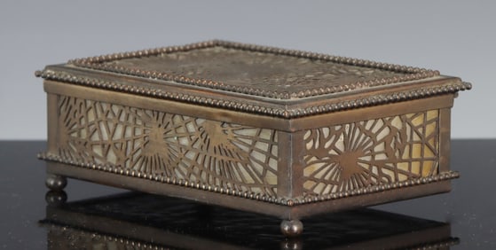 Tiffany Studios Pine Needles Desk Set Box