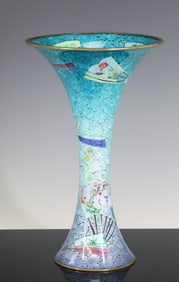 Japanese Ginbari Cloisonne Vase