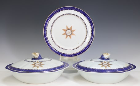Breck Service Chinese Export Porcelain Armorial Wares