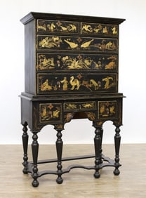 Chinoiserie Chest-on-Stand