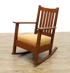 Charles Limbert Arts and Crafts Rocker