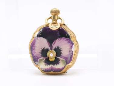 18k YG S. Smith & Son Pocket Watch