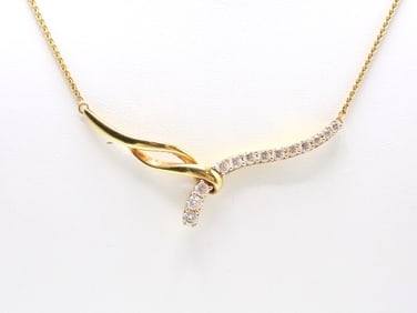 18k YG Diamond Necklace