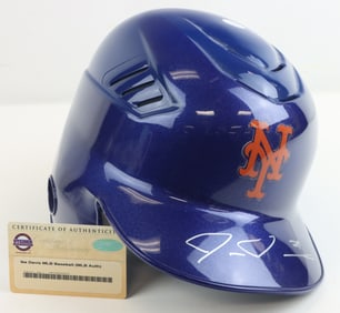 2010 New York Mets Ike Davis Autographed Helmet