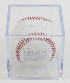 Daryl Strawberry & Jason Giambi Signed Baseball