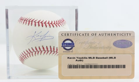 Kevin Youkilis Autographed Baseball