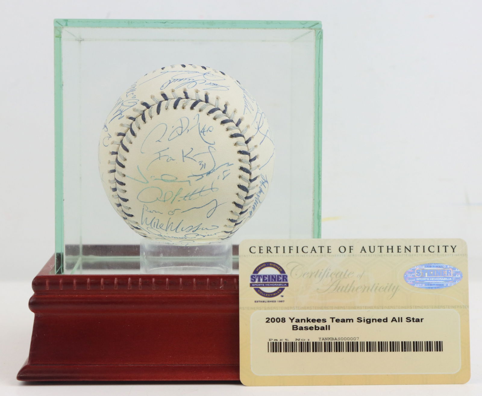2008 NY Yankees Team Signed All Star Baseball (1 of 11)