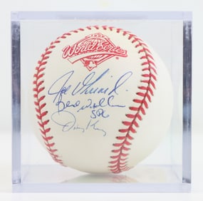 Strawberry, Williams, Key & Girardi Signed Ball