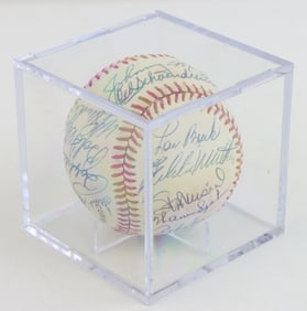 Baseball Signed by 21 Hall of Fame Players